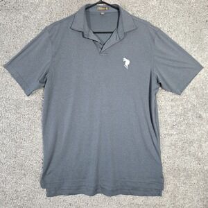 Peter‎ Millar Mens Golf Polo Shirt Size M Blue Performance Classic Preppy